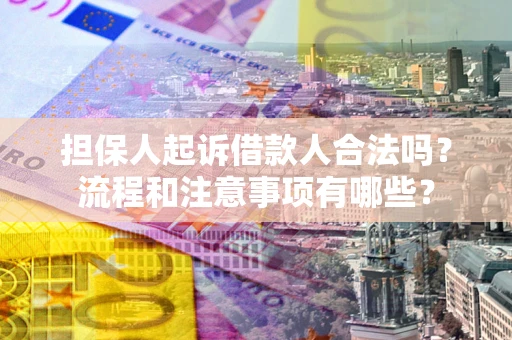 北京担保人起诉借款人合法吗？流程和注意事项有哪些？