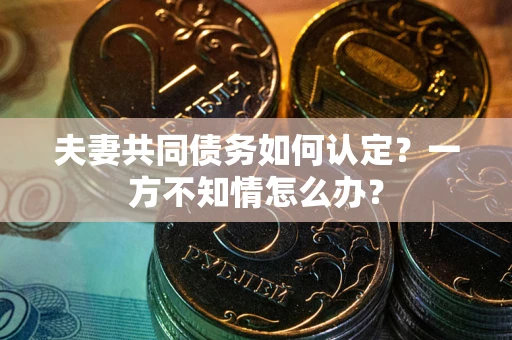 北京夫妻共同债务如何认定？一方不知情怎么办？