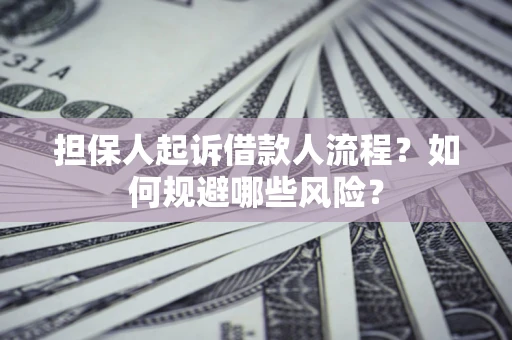 北京担保人起诉借款人流程？如何规避哪些风险？